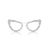 Lunettes de soleil à clipser 2 en 1, modèle tendance, forme œil-de-chat, Sk7011, blanc