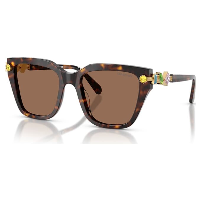 Lunettes de soleil de forme carrée, marron Lunettes de soleil de forme carrée, marron