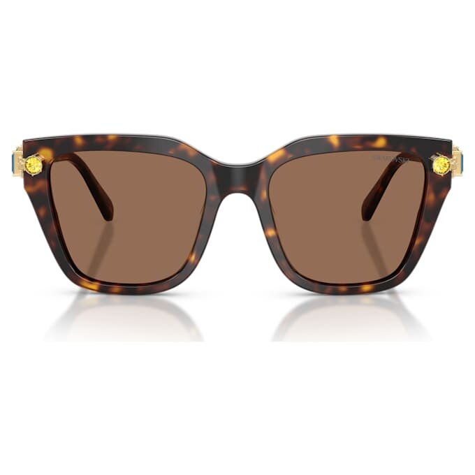 Lunettes de soleil de forme carrée, marron Lunettes de soleil de forme carrée, marron