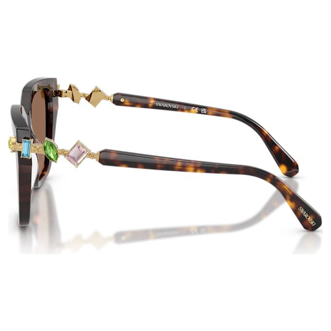 Lunettes de soleil de forme carrée, marron Lunettes de soleil de forme carrée, marron