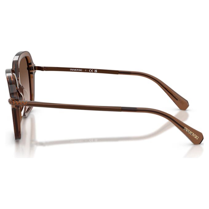 Lunettes de soleil de forme carrée, marron Lunettes de soleil de forme carrée, marron