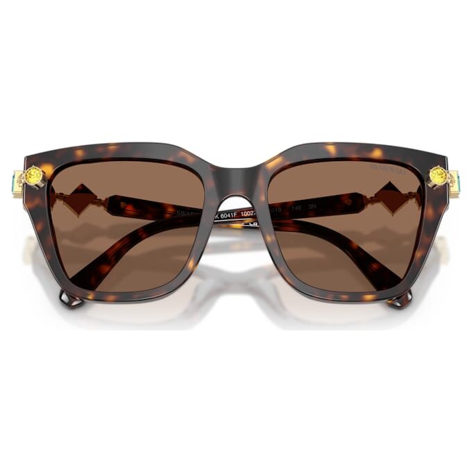 Lunettes de soleil de forme carrée, marron Lunettes de soleil de forme carrée, marron