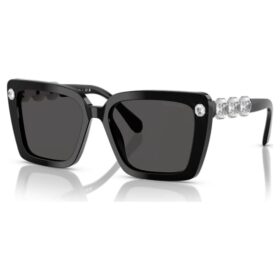 Lunettes de soleil de forme carrée, Sk6032, noires