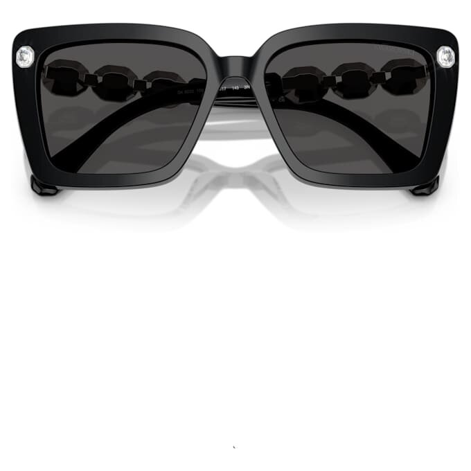 Lunettes de soleil de forme carrée, Sk6032, noires Lunettes de soleil de forme carrée, Sk6032, noires