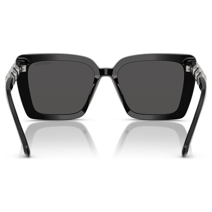 Lunettes de soleil de forme carrée, Sk6032, noires Lunettes de soleil de forme carrée, Sk6032, noires
