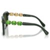 Lunettes de soleil de forme carrée, Sk6032, vertes Lunettes de soleil de forme carrée, Sk6032, vertes