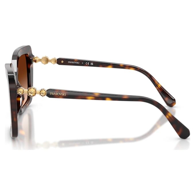 Lunettes de soleil de forme carrée, Sk6049, marron Lunettes de soleil de forme carrée, Sk6049, marron