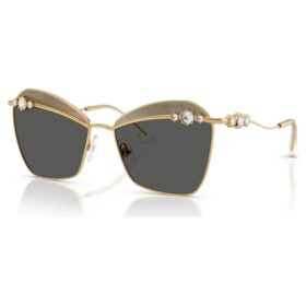 Lunettes de soleil de forme carrée, Sk7040, dorées Lunettes de soleil de forme carrée, Sk7040, dorées