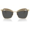 Lunettes de soleil de forme carrée, Sk7040, dorées Lunettes de soleil de forme carrée, Sk7040, dorées