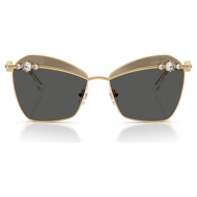 Lunettes de soleil de forme carrée, Sk7040, dorées Lunettes de soleil de forme carrée, Sk7040, dorées