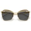 Lunettes de soleil de forme carrée, Sk7040, dorées Lunettes de soleil de forme carrée, Sk7040, dorées
