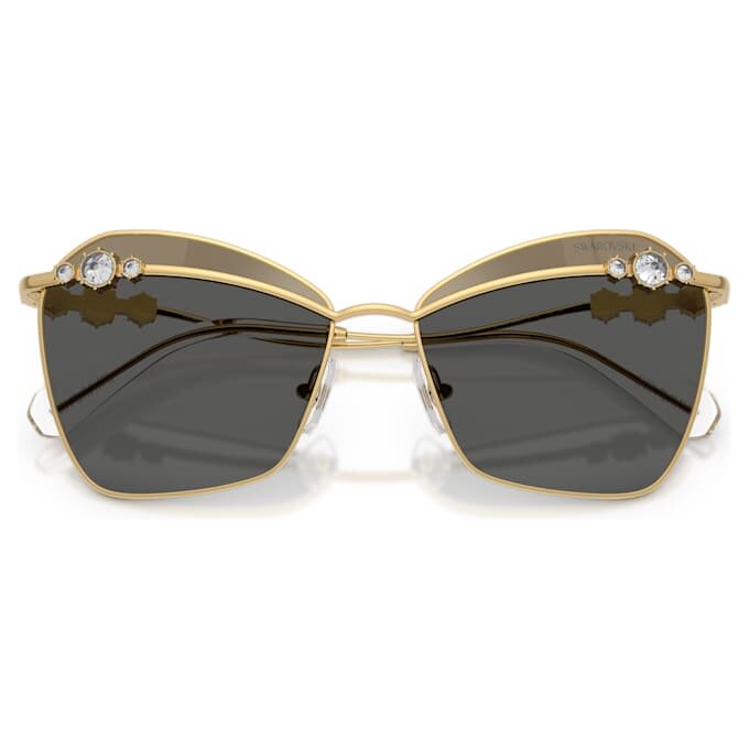 Lunettes de soleil de forme carrée, Sk7040, dorées Lunettes de soleil de forme carrée, Sk7040, dorées