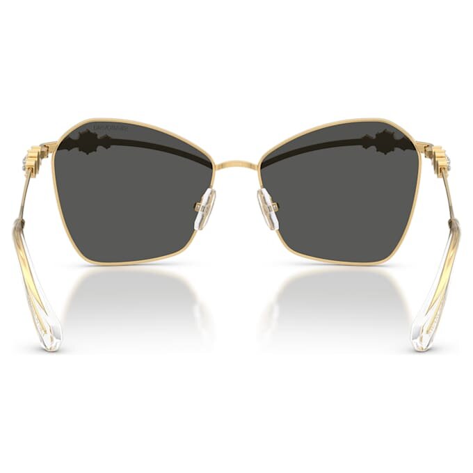 Lunettes de soleil de forme carrée, Sk7040, dorées Lunettes de soleil de forme carrée, Sk7040, dorées