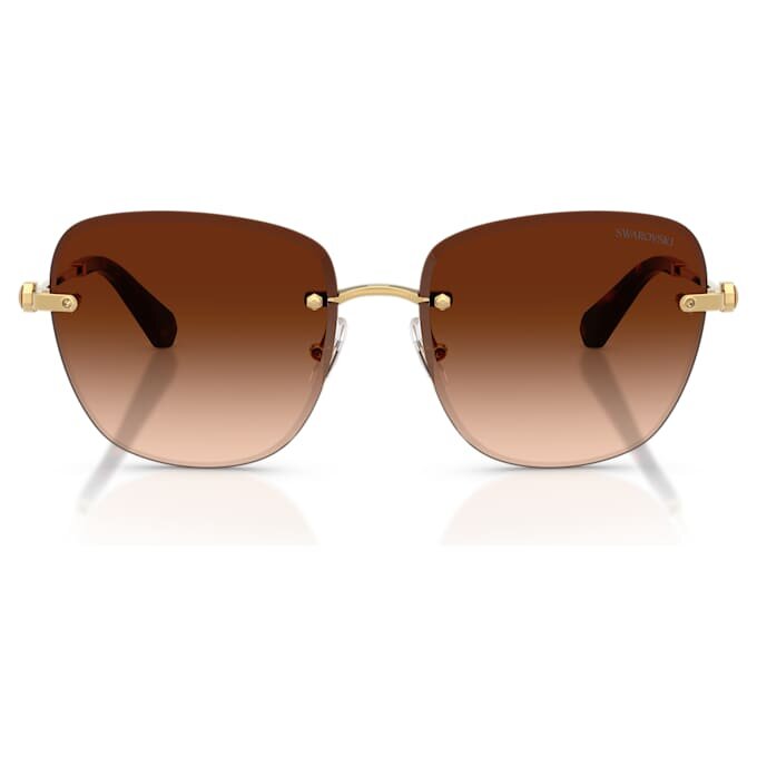 Lunettes de soleil de forme carrée, Sk7043, marron Lunettes de soleil de forme carrée, Sk7043, marron