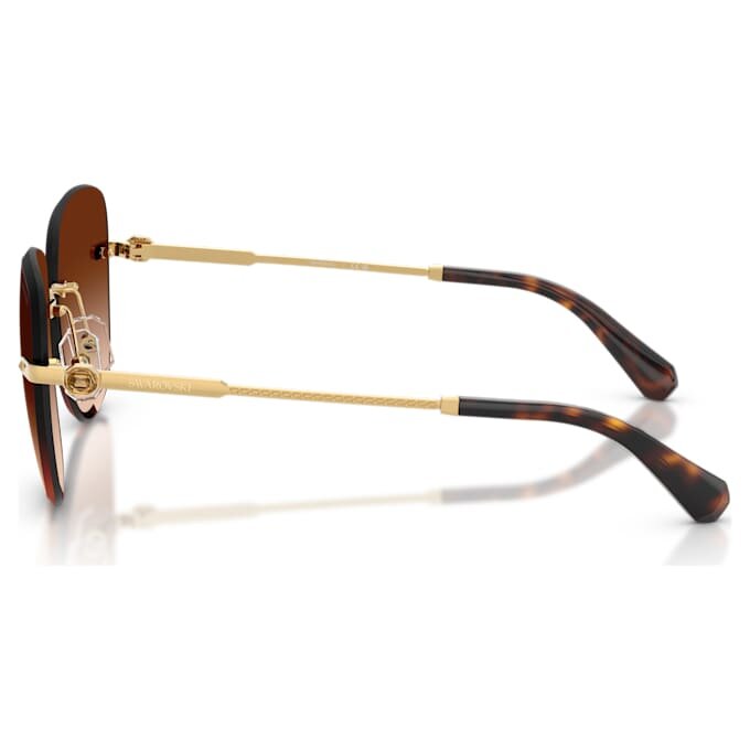 Lunettes de soleil de forme carrée, Sk7043, marron Lunettes de soleil de forme carrée, Sk7043, marron