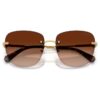 Lunettes de soleil de forme carrée, Sk7043, marron Lunettes de soleil de forme carrée, Sk7043, marron