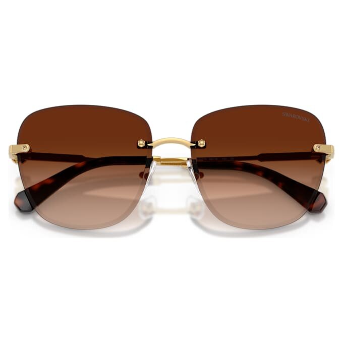 Lunettes de soleil de forme carrée, Sk7043, marron Lunettes de soleil de forme carrée, Sk7043, marron