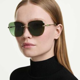 Lunettes de soleil de forme carrée, Sk7043, vertes