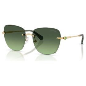 Lunettes de soleil de forme carrée, Sk7043, vertes