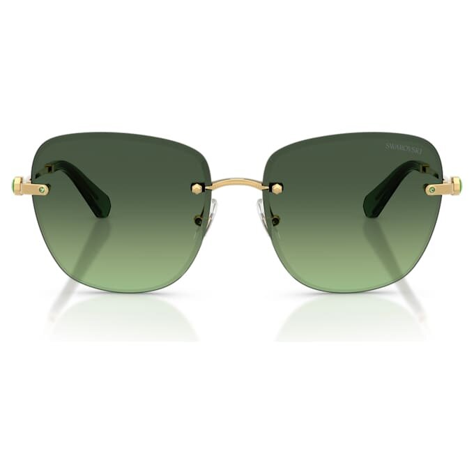 Lunettes de soleil de forme carrée, Sk7043, vertes Lunettes de soleil de forme carrée, Sk7043, vertes