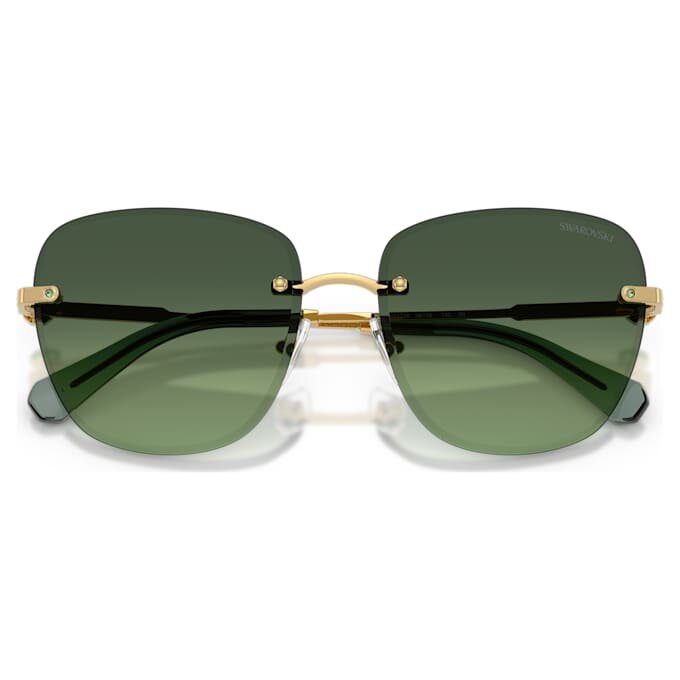 Lunettes de soleil de forme carrée, Sk7043, vertes Lunettes de soleil de forme carrée, Sk7043, vertes