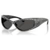 Lunettes de soleil de forme masque, Sk6027, noir Lunettes de soleil de forme masque, Sk6027, noir