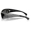 Lunettes de soleil de forme masque, Sk6027, noir Lunettes de soleil de forme masque, Sk6027, noir