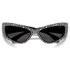 Lunettes de soleil de forme masque, Sk6027, noir Lunettes de soleil de forme masque, Sk6027, noir
