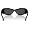 Lunettes de soleil de forme masque, Sk6027, noir Lunettes de soleil de forme masque, Sk6027, noir