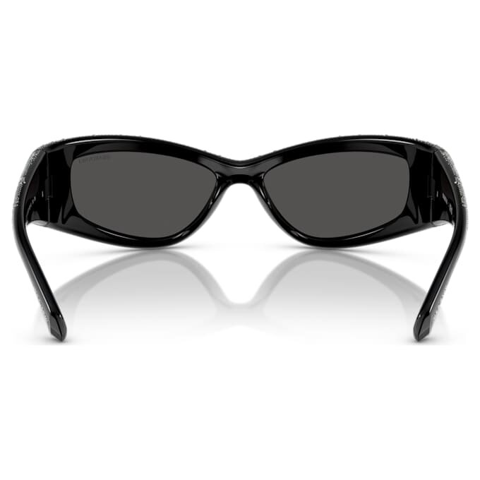 Lunettes de soleil de forme masque, Sk6027, noir Lunettes de soleil de forme masque, Sk6027, noir
