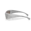 Lunettes de soleil de forme masque, Sk6027, teinte argentée Lunettes de soleil de forme masque, Sk6027, teinte argentée