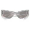 Lunettes de soleil de forme masque, Sk6027, teinte argentée Lunettes de soleil de forme masque, Sk6027, teinte argentée
