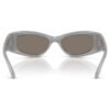 Lunettes de soleil de forme masque, Sk6027, teinte argentée Lunettes de soleil de forme masque, Sk6027, teinte argentée