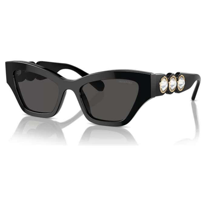Lunettes de soleil de forme « œil de chat », noires Lunettes de soleil de forme « œil de chat », noires