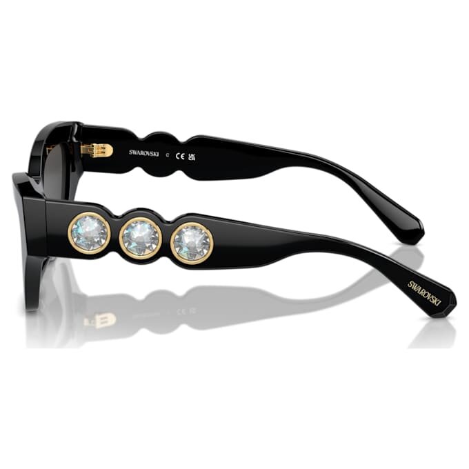 Lunettes de soleil de forme « œil de chat », noires Lunettes de soleil de forme « œil de chat », noires