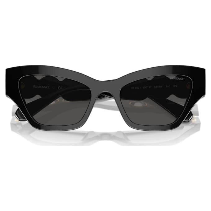Lunettes de soleil de forme « œil de chat », noires Lunettes de soleil de forme « œil de chat », noires