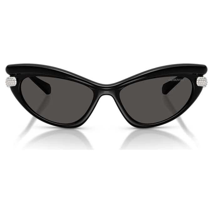 Lunettes de soleil de forme « œil de chat », Sk6038, noires Lunettes de soleil de forme « œil de chat », Sk6038, noires
