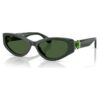Lunettes de soleil de forme « œil de chat », Sk6045, vertes