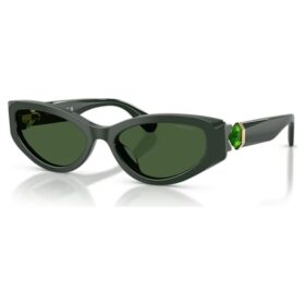 Lunettes de soleil de forme « œil de chat », Sk6045, vertes