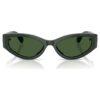 Lunettes de soleil de forme « œil de chat », Sk6045, vertes