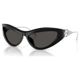 Lunettes de soleil de forme « œil de chat », SK6046, noires