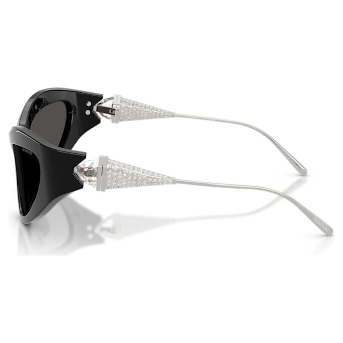 Lunettes de soleil de forme « œil de chat », SK6046, noires Lunettes de soleil de forme « œil de chat », SK6046, noires