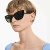 Lunettes de soleil de forme « œil de chat », Sk6047, marron clair Lunettes de soleil de forme « œil de chat », Sk6047, marron clair