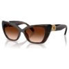 Lunettes de soleil de forme « œil de chat », Sk6047, marron foncé Lunettes de soleil de forme « œil de chat », Sk6047, marron foncé