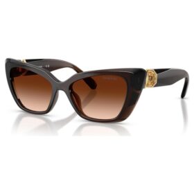 Lunettes de soleil de forme « œil de chat », Sk6047, marron foncé