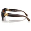 Lunettes de soleil de forme « œil de chat », Sk6047, marron foncé Lunettes de soleil de forme « œil de chat », Sk6047, marron foncé