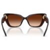 Lunettes de soleil de forme « œil de chat », Sk6047, marron foncé Lunettes de soleil de forme « œil de chat », Sk6047, marron foncé