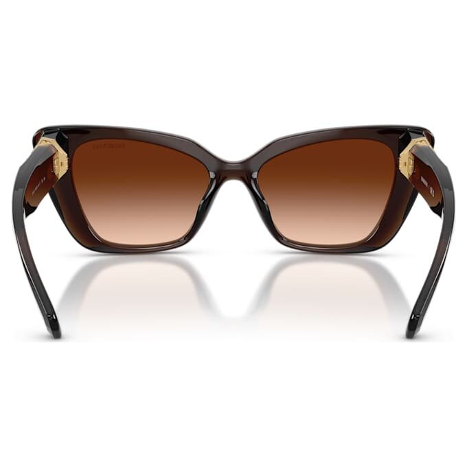 Lunettes de soleil de forme « œil de chat », Sk6047, marron foncé Lunettes de soleil de forme « œil de chat », Sk6047, marron foncé