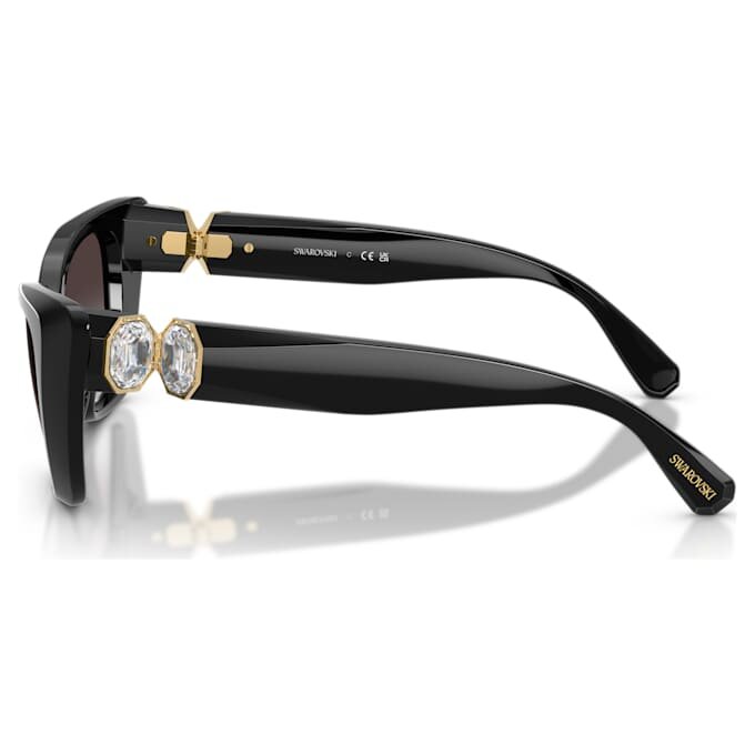 Lunettes de soleil de forme « œil de chat », Sk6047, noires Lunettes de soleil de forme « œil de chat », Sk6047, noires