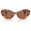 Lunettes de soleil de forme œil-de-chat, Sk6061U, marron Lunettes de soleil de forme œil-de-chat, Sk6061U, marron